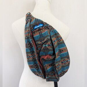 Kavu Southwestern Canvas Sling Bag Aztec Boho